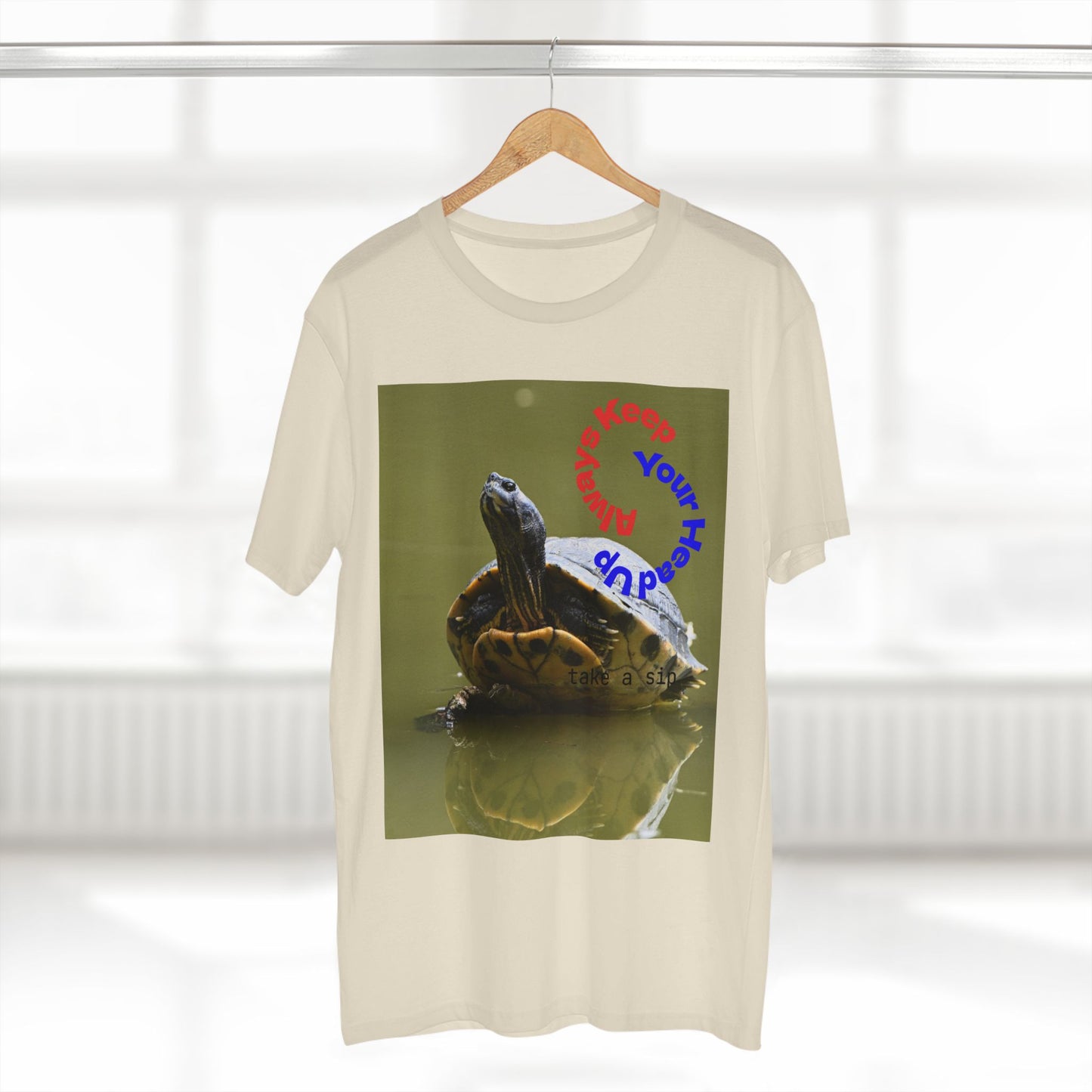 Turtle Photo Tee — 'Hold Your Head Up' Graphic Shirt