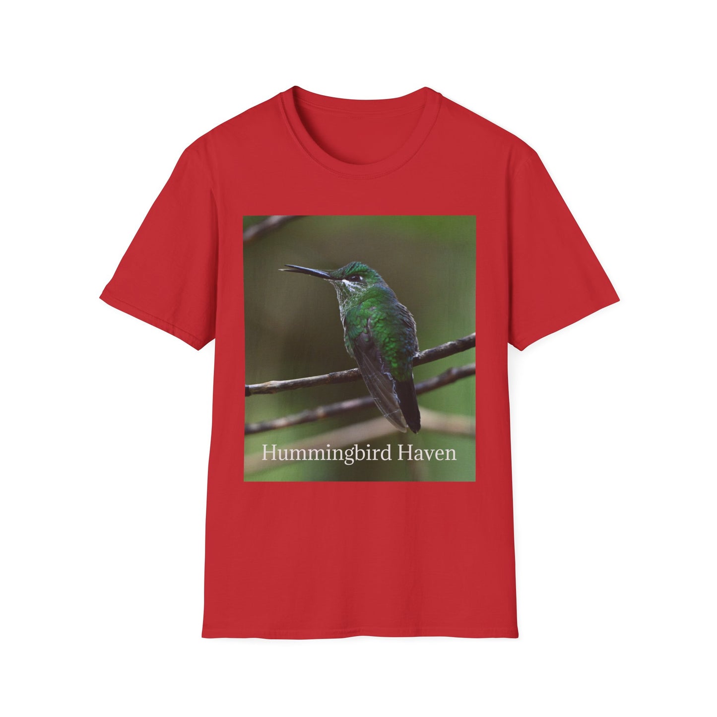 Hummingbird Haven T-Shirt — Green Hummingbird Photo Tee