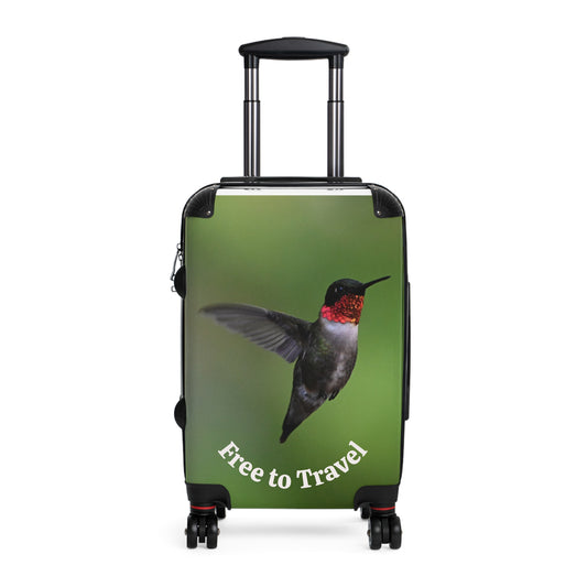 Vibrant Bird Print Suitcase - Travel Luggage for Nature Lovers, Adventure Gear, Stylish Carry-On, Gift for Travelers, Vacation Essentials
