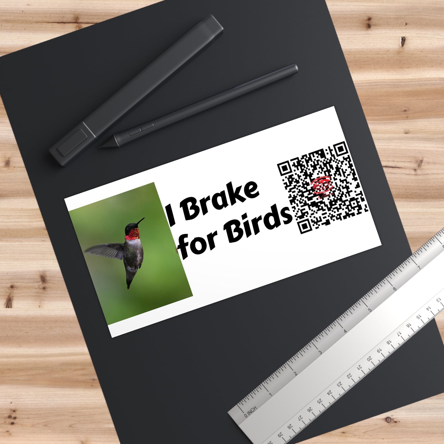 Bird Lover's Bumper Stickers | I Brake for Birds | Car Decor, Wildlife Appreciation, Gift for Nature Enthusiasts, Eco-Friendly