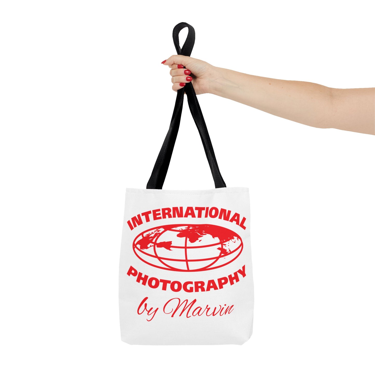 Photography Tote Bag with QR Code, Eco-Friendly Shopping Tote, Art Design Bag, Gift for Photographers, Customizable Travel Bag