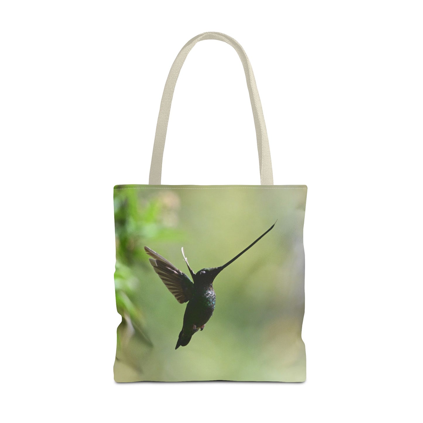 Hummingbird Tote Bag, Colorful Eco-Friendly Shopper, Summer Beach Bag, Floral Gift Bag, Lightweight Carry-All