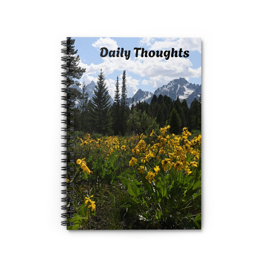 Nature-Inspired Spiral Notebook - Daily Thoughts Journal for Creative Minds, Writing, Note-taking, Gift for Students, Nature Lovers