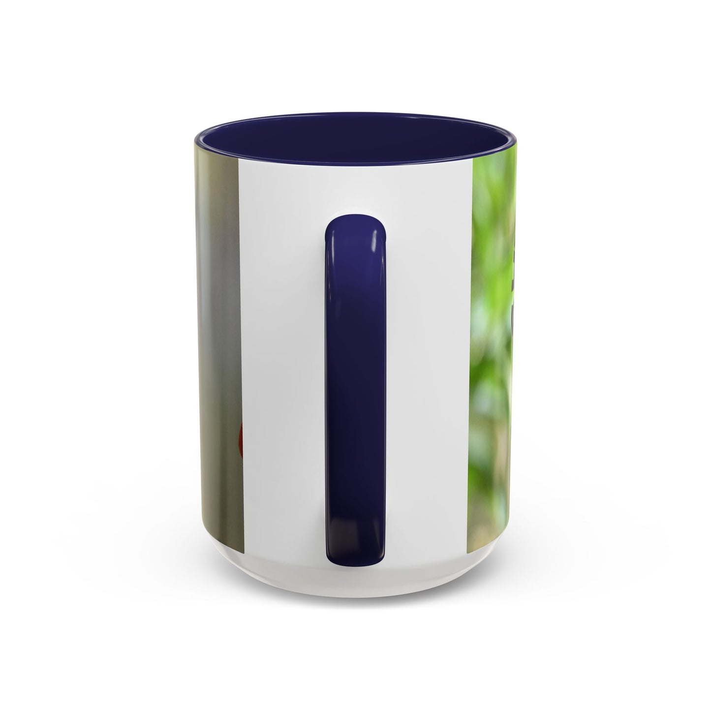 Hummingbird Accent Coffee Mug – 11/15oz Ceramic Mug with Black Interior & Handle