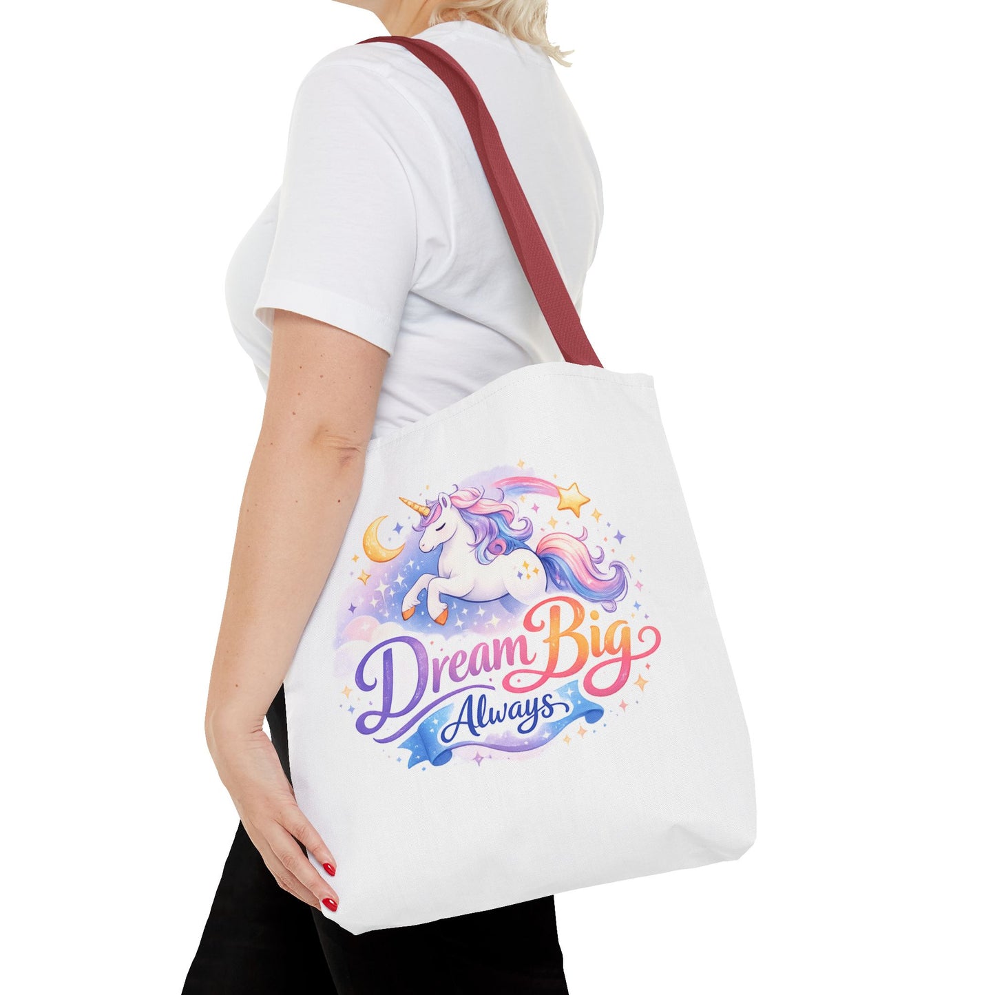 Unicorn 'Dream Big Always' Tote Bag