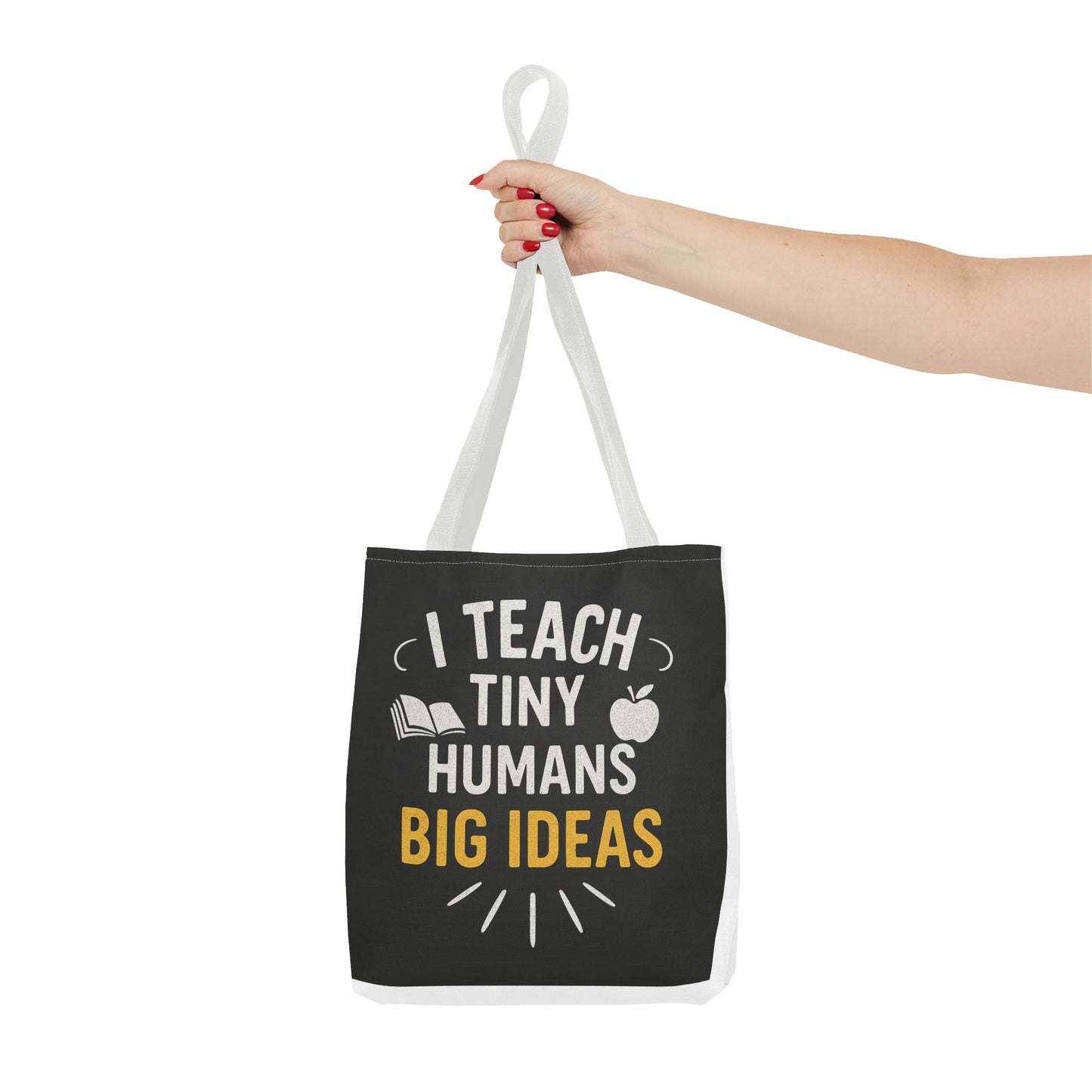 Inspirational Teacher Tote Bag - I Teach Tiny Humans Big Ideas, Perfect for Educators, Back to School, Classroom Essentials, Gifts for [...]