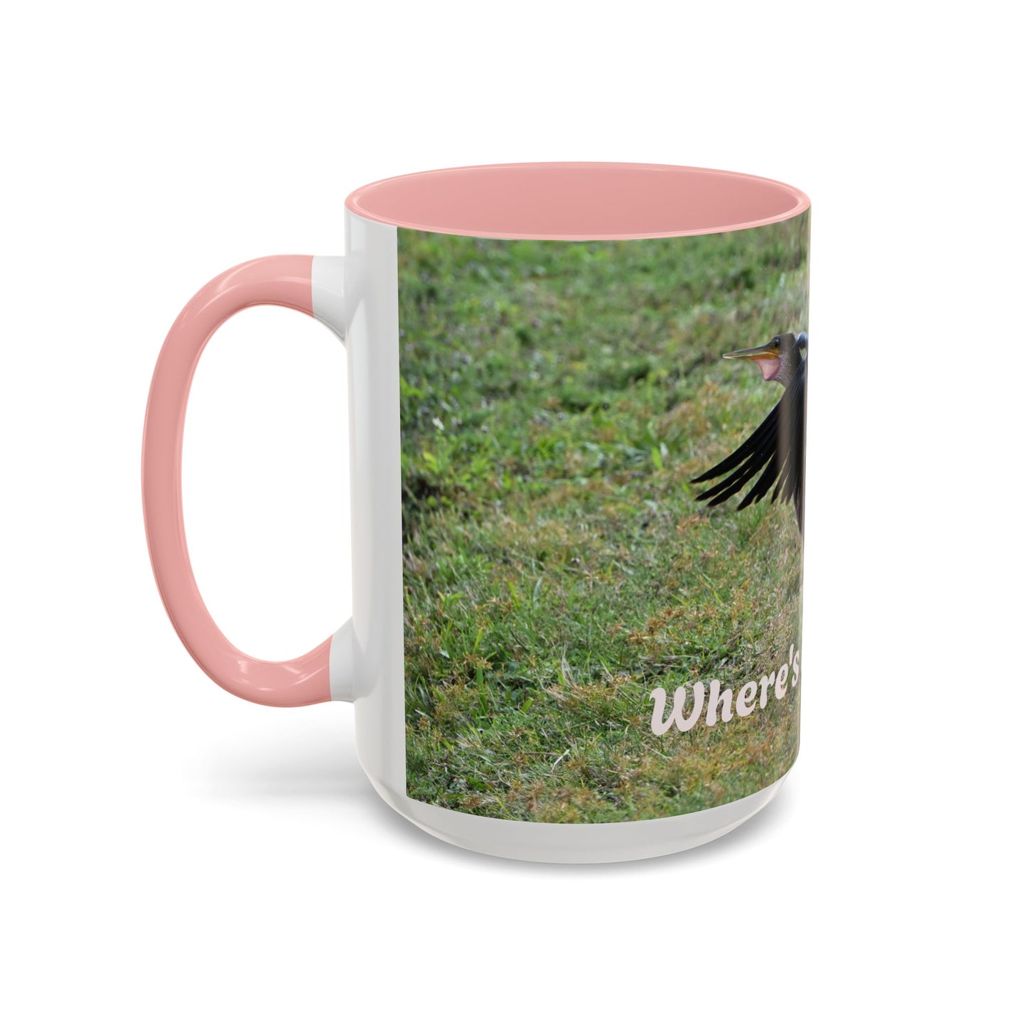 Where's My Coffee? Accent Coffee Mug – Funny Crow Bird Coffee Cup (11/15oz)