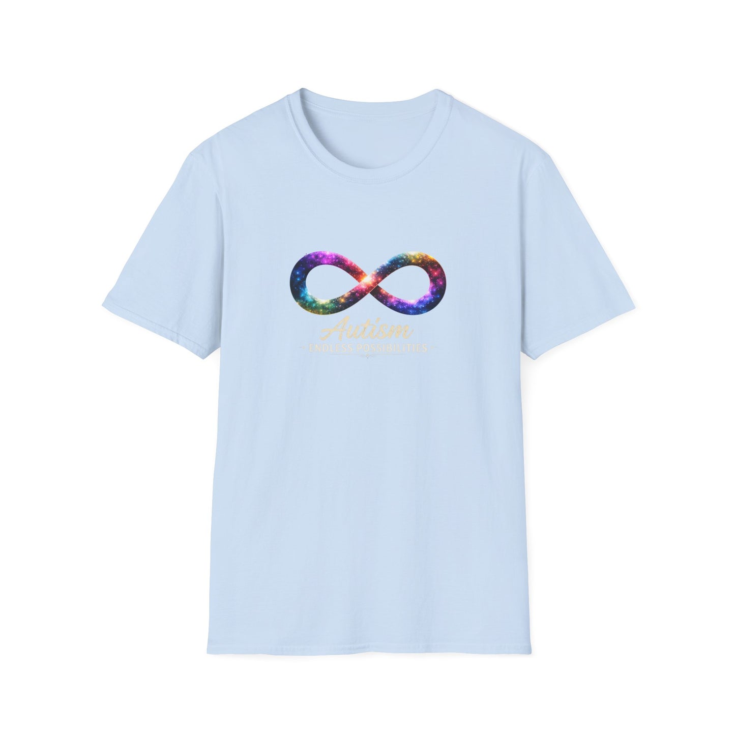 Autism Infinity Symbol T-Shirt — Colorful Galaxy Neurodiversity Tee