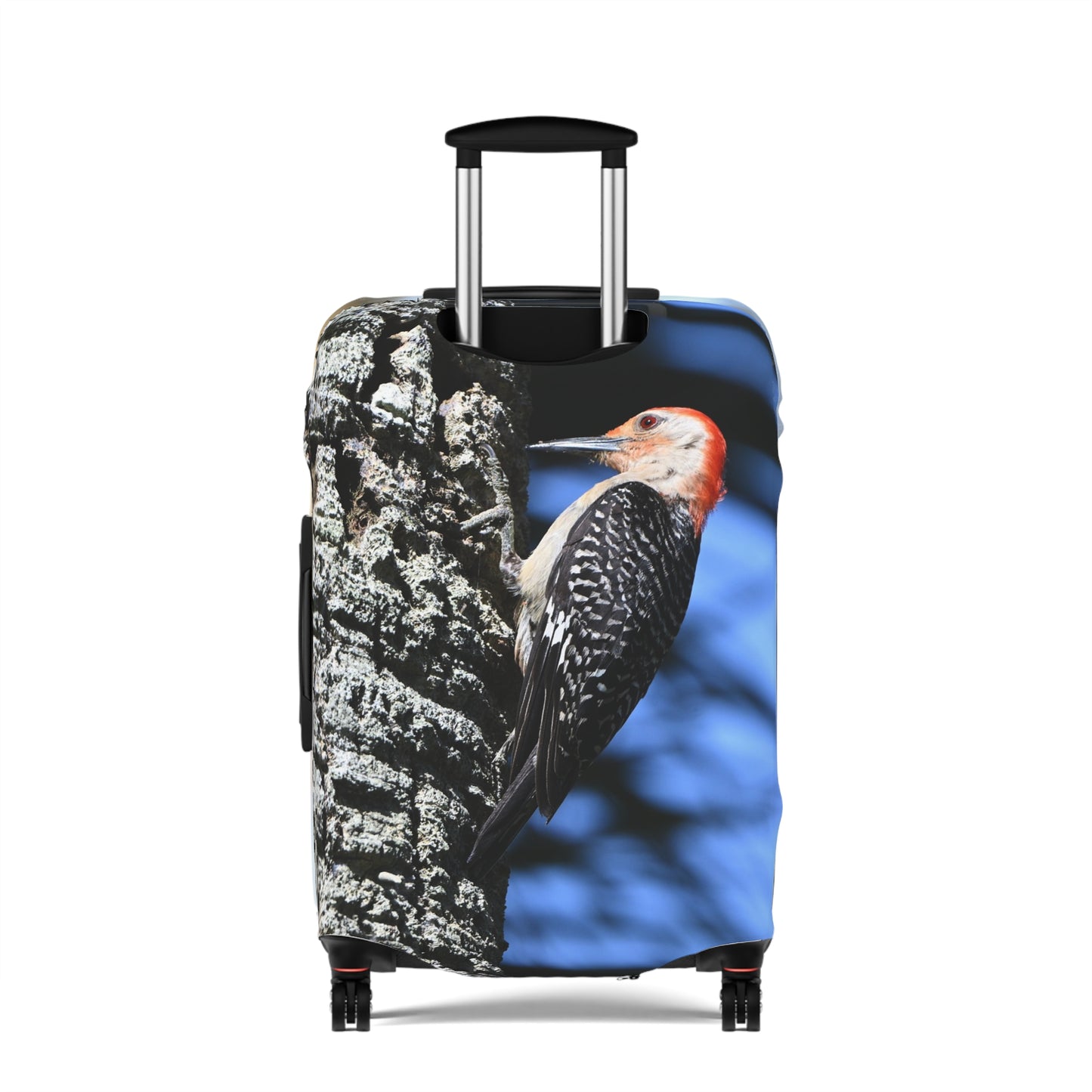 Pileated Woodpecker Luggage Cover — Wildlife Travel Suitcase Protector