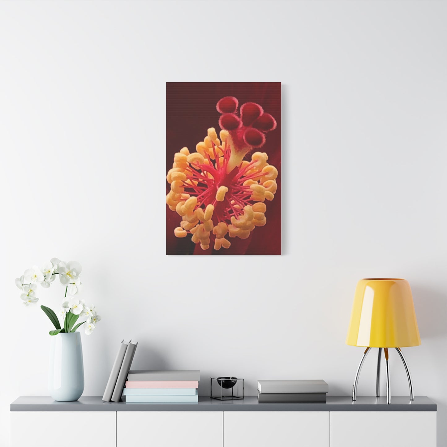 Floral Canvas Art Print, Stretched Wall Decor, Home Decor, Botanical Artwork, Modern Wall Art, Gift for Flower Lovers