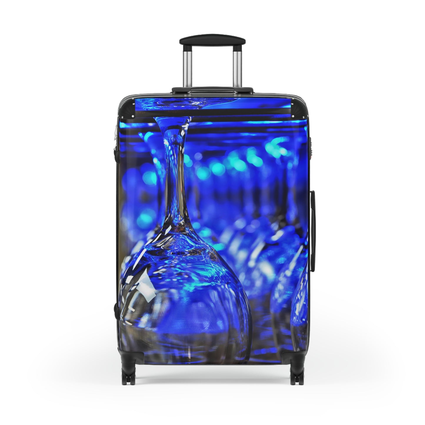 Blue Glassware Design Suitcase