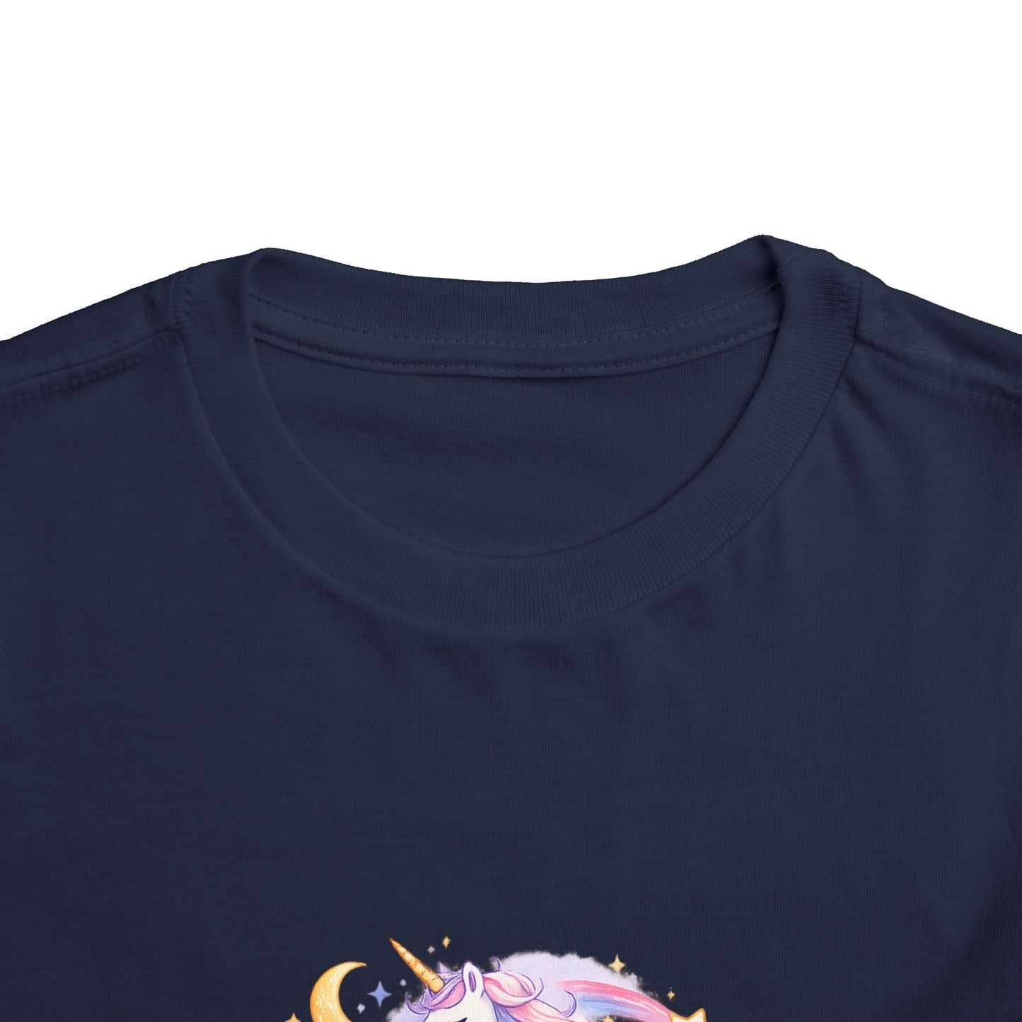 Toddler Tee — Dream Big Always Unicorn Graphic