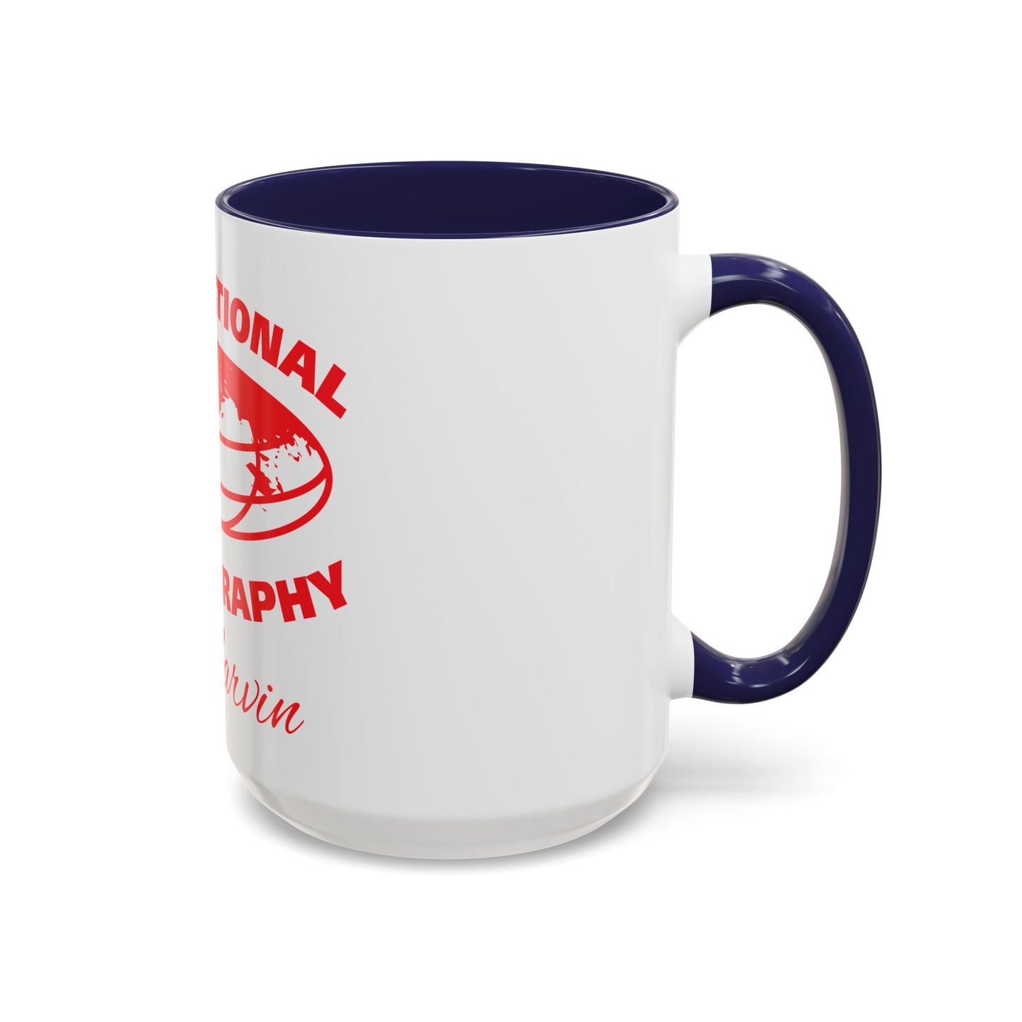 International Photography Accent Mug - Unique Coffee Mug, Gift for Photographers, Travel Mug, Artsy Gifts, Photography Lovers