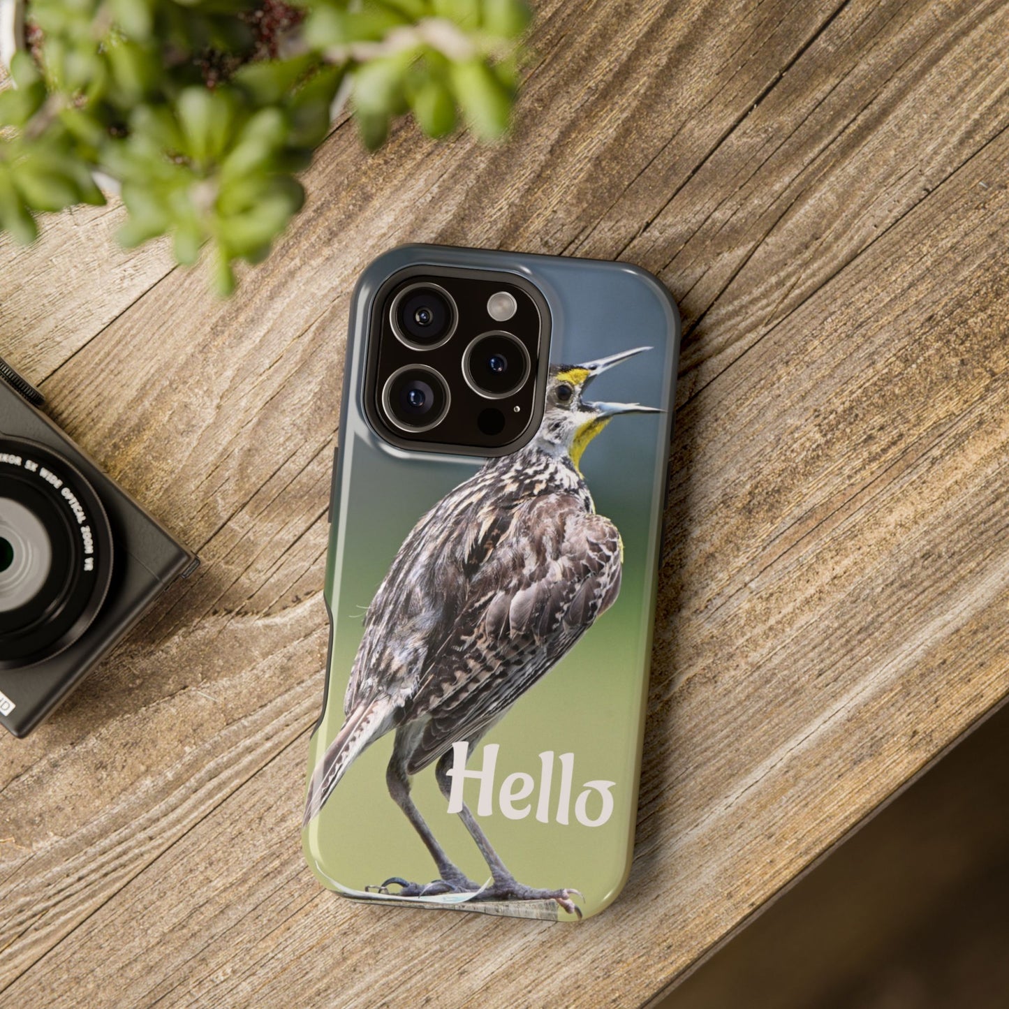 Bird-Themed Magnetic Tough Cases with 'Hello', Stylish Phone Protectors, Gifts for Nature Lovers, Birdwatching Accessories, Wildlife [...]