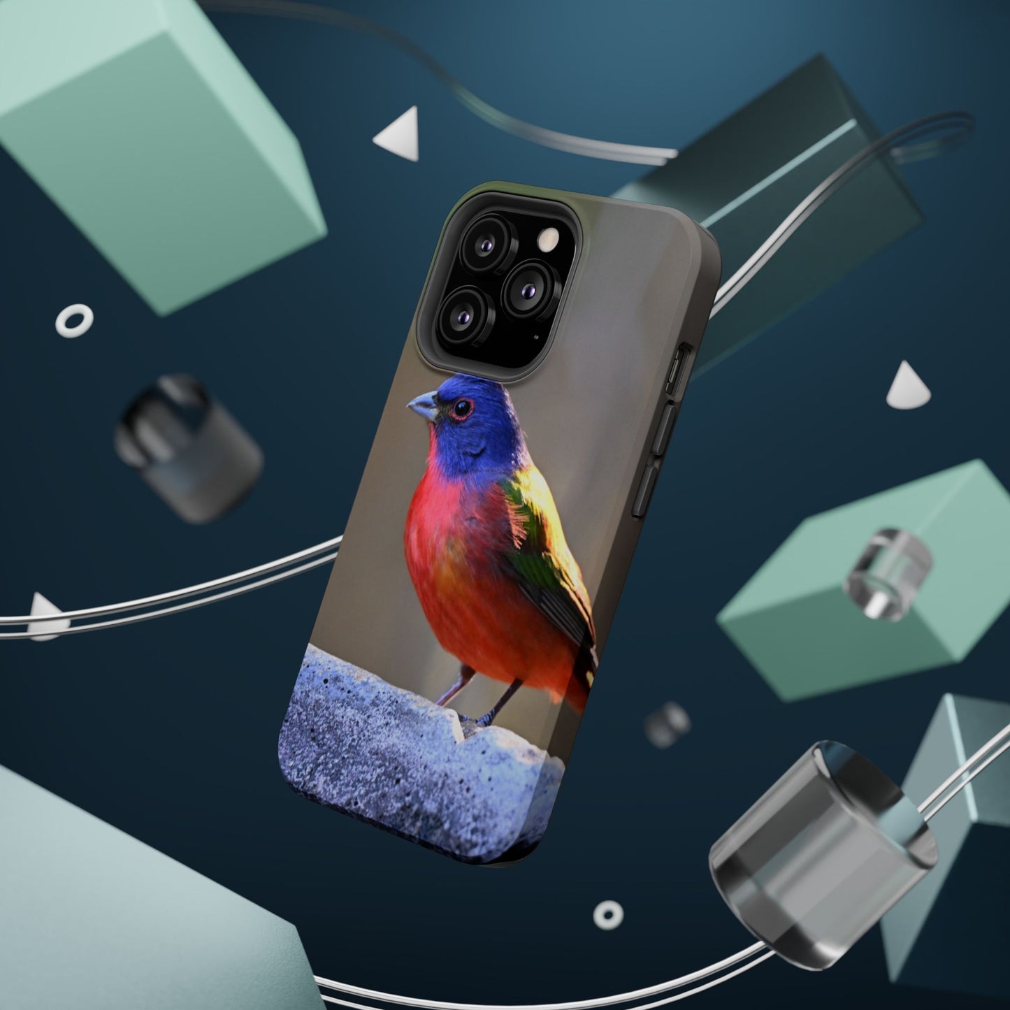 Colorful Bird Phone Case, Magnetic Tough Cases, Nature Lover Gift, Wildlife Phone Cover, Eco-Friendly Tech Accessories