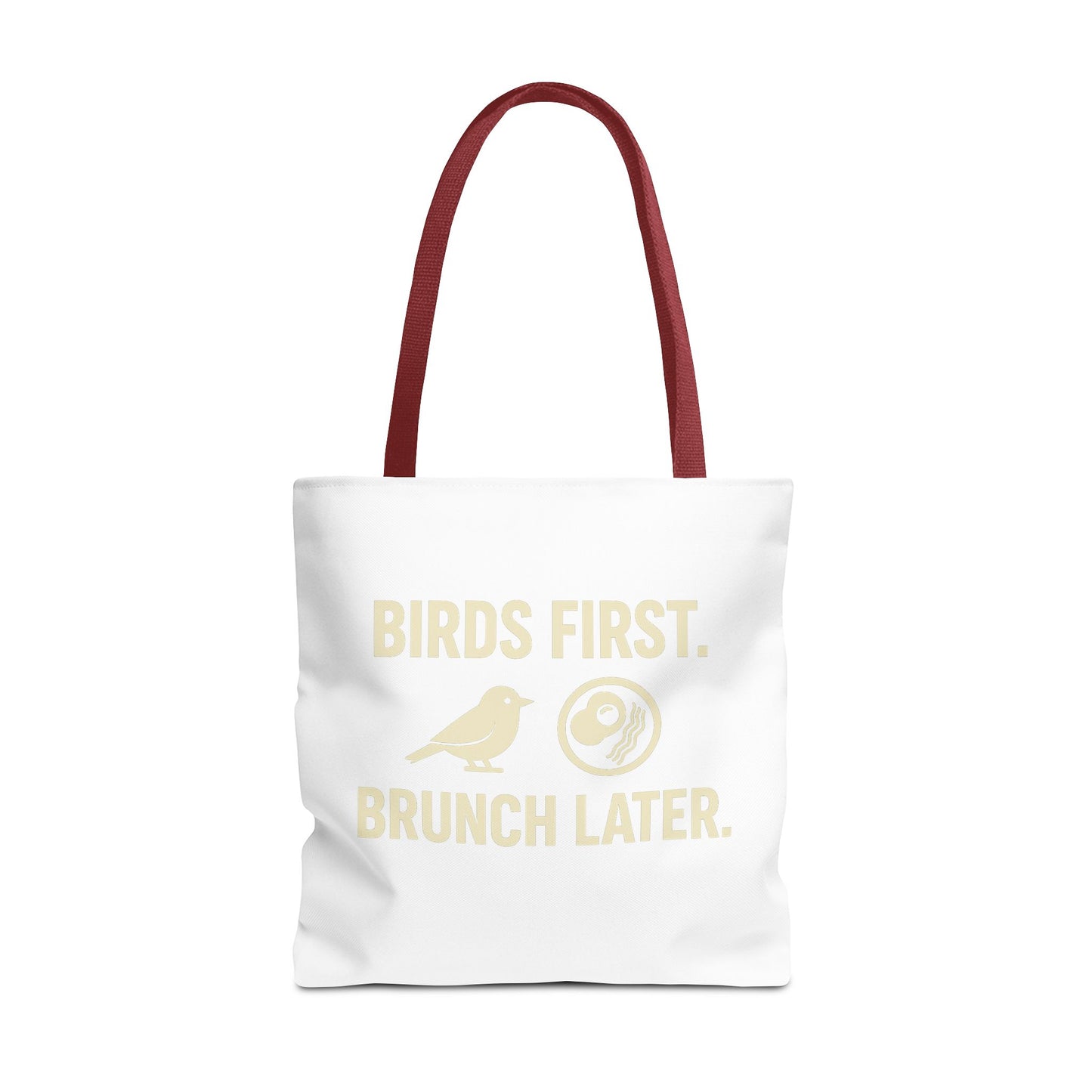 Birds First Brunch Later Tote Bag - Fun Grocery Bag, Eco-Friendly Shopping Tote, Perfect Gift for Brunch Lovers, Weekend Outings
