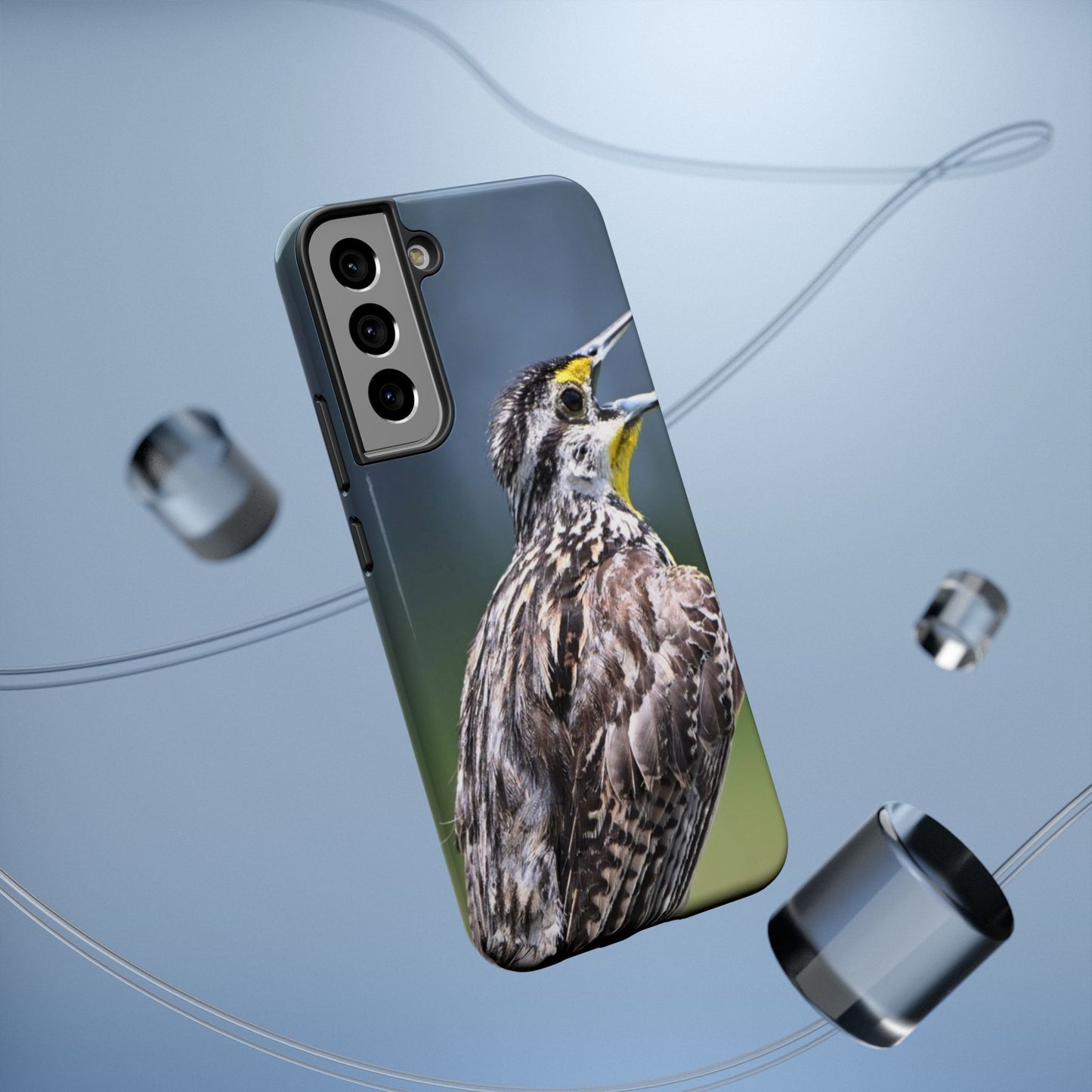 Western Meadowlark Photo Phone Case — Impact-Resistant Protective Cover