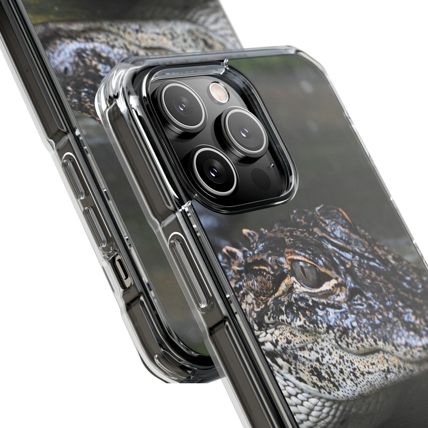 Clear Impact Phone Cases featuring Unique Wildlife Design, Alligator Art, Eco-Friendly Protection, Perfect Gift for Nature Lovers, [...]