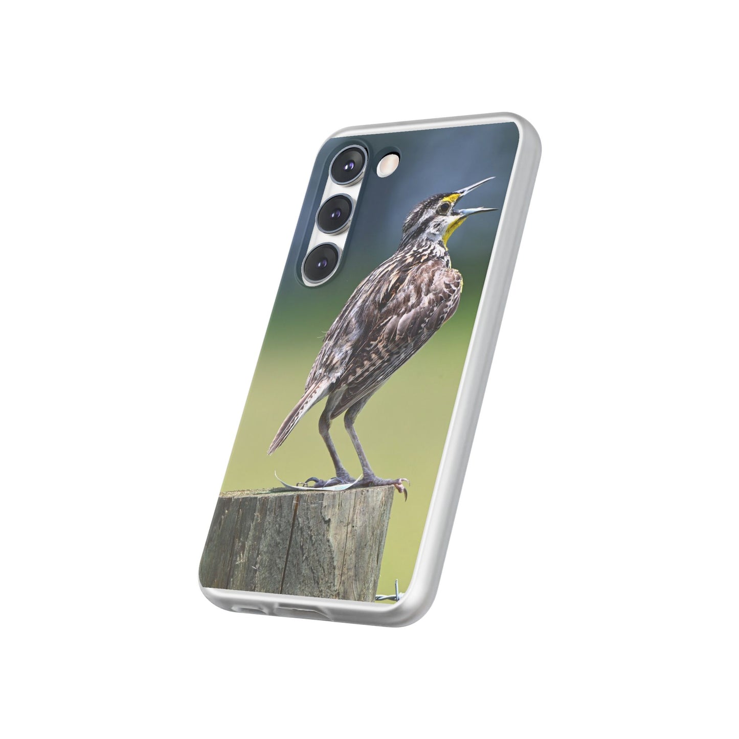 Singing Meadowlark Phone Case – Nature Bird Photo Flexi Case