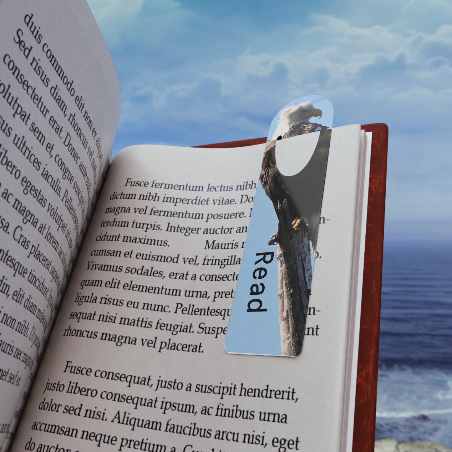 Eagle Bookmark - Read, Book Lovers Gift, Nature Bookmark, Eagle Gift, Reading Accessories