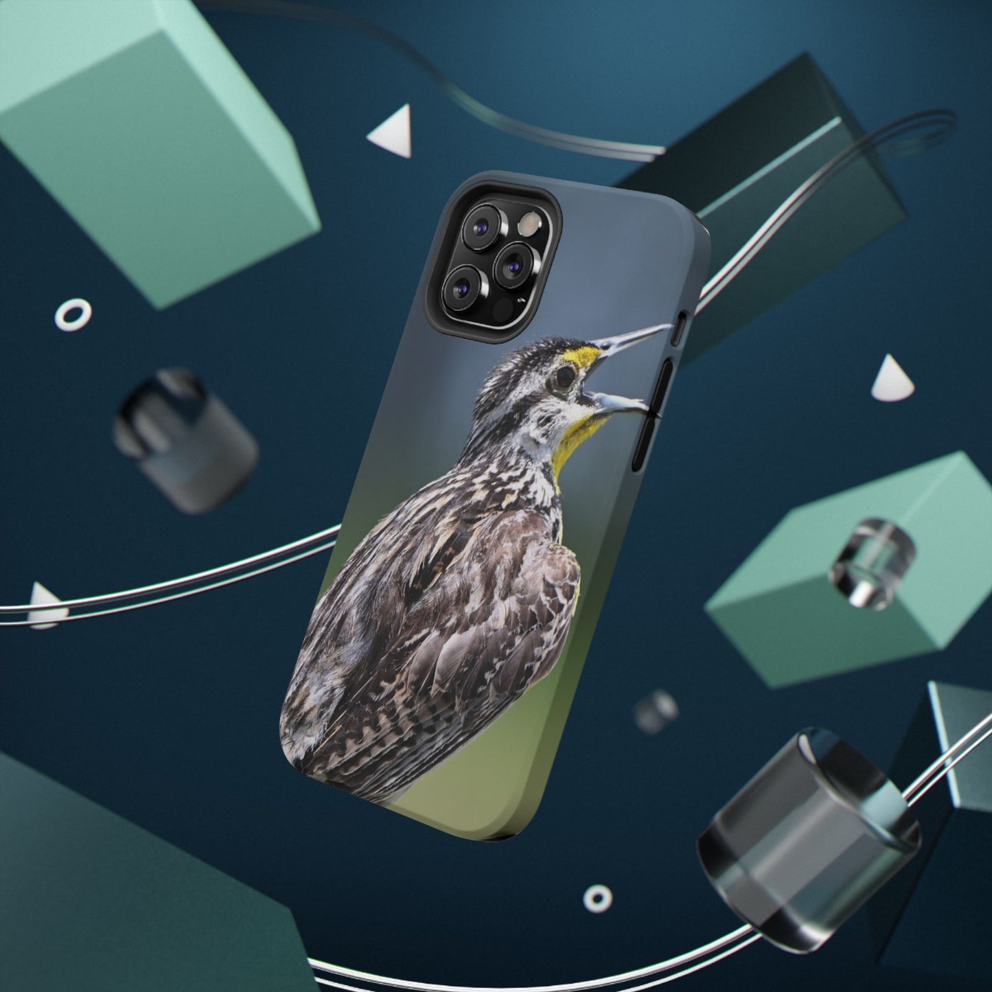 Western Meadowlark Photo Phone Case — Impact-Resistant Protective Cover