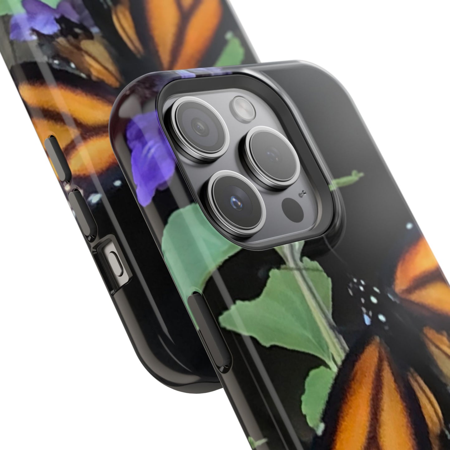 Butterfly Floral Magnetic Tough Cases, Nature Phone Cases, Gift for Nature Lovers, Eco-Friendly Cell Phone Case, Unique Smartphone Accessory