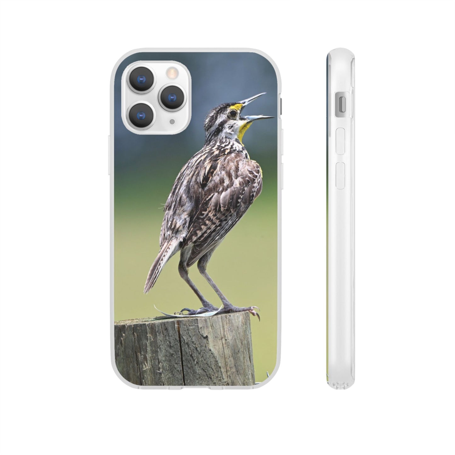 Singing Meadowlark Phone Case – Nature Bird Photo Flexi Case