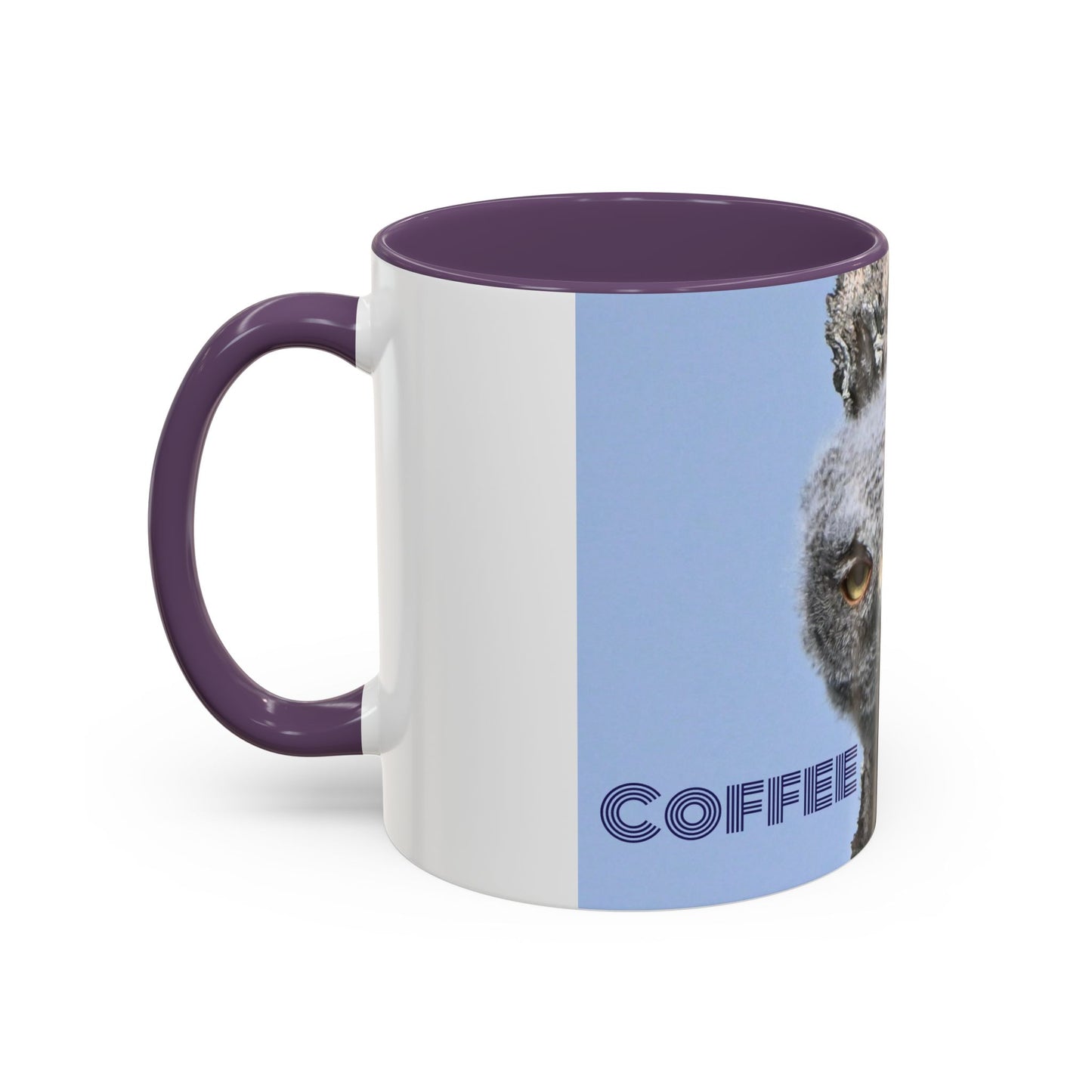 Accent Coffee Mug with Owl Design, Perfect Gift for Coffee Lovers, Home Office Decor, Nature Enthusiast Gift, Animal Lover Mug