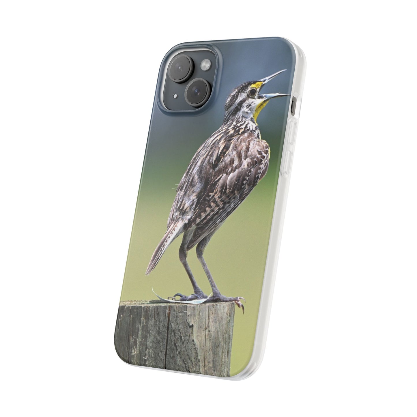 Singing Meadowlark Phone Case – Nature Bird Photo Flexi Case