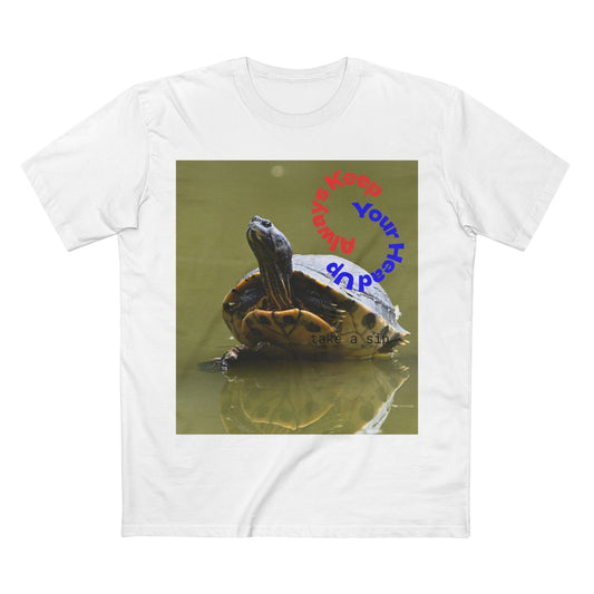 Turtle Photo Tee — 'Hold Your Head Up' Graphic Shirt