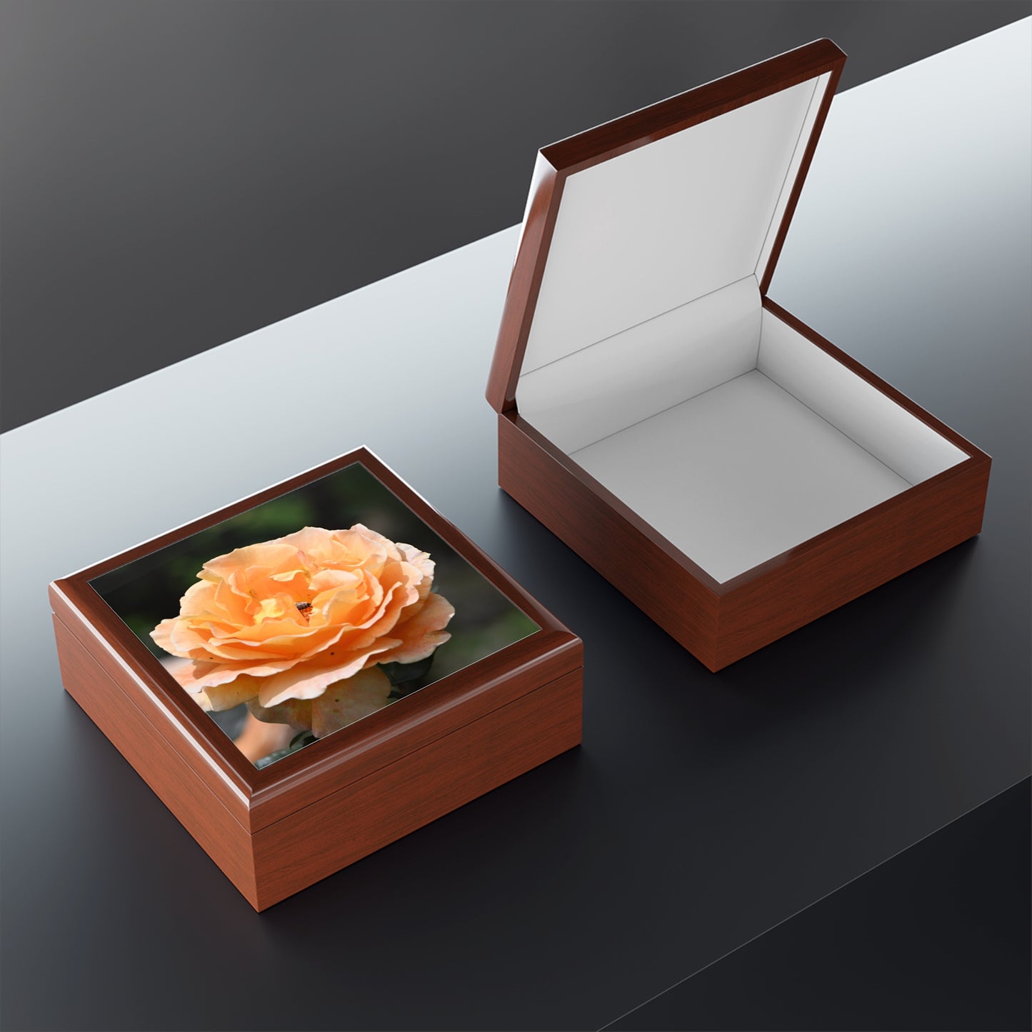 Elegant Floral Jewelry Box, Decorative Storage, Gifts for Her, Mother's Day, Wedding Keepsake, Home Decor