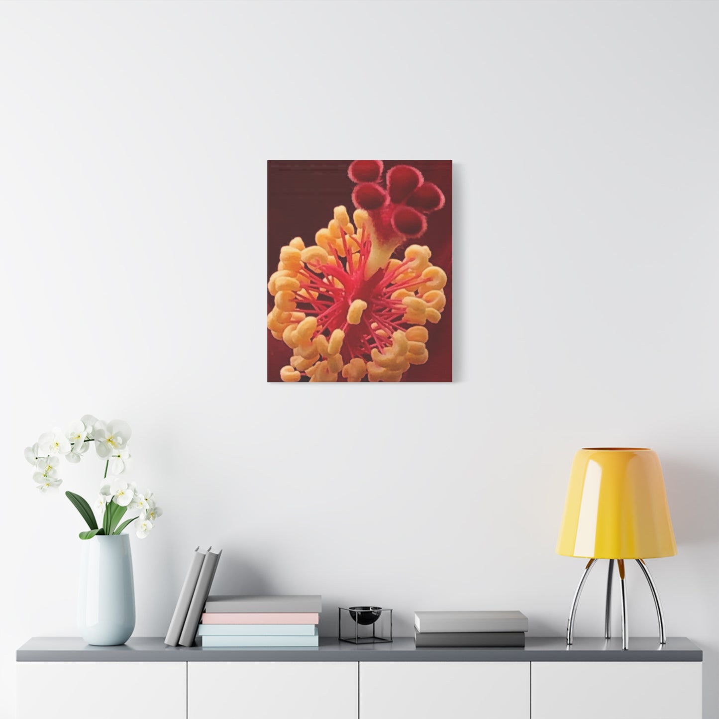 Floral Canvas Art Print, Stretched Wall Decor, Home Decor, Botanical Artwork, Modern Wall Art, Gift for Flower Lovers