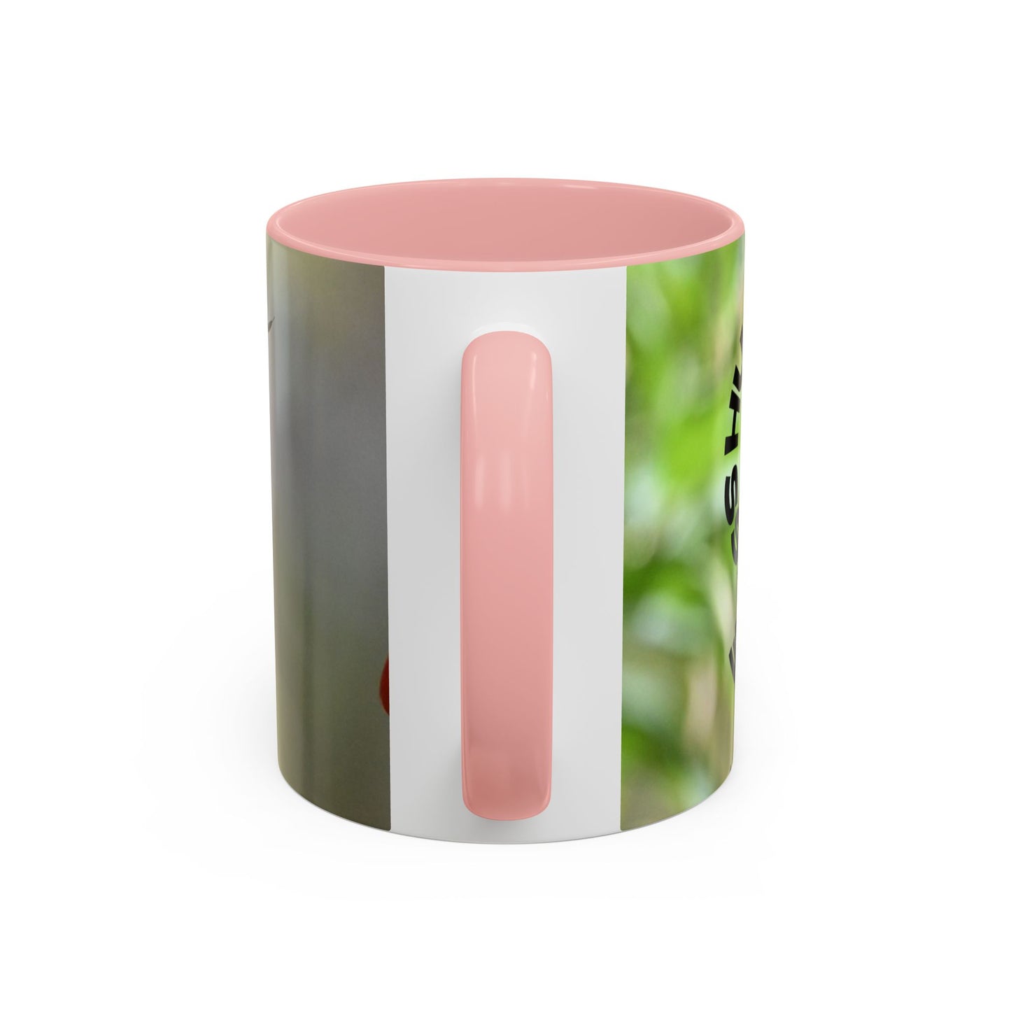 Hummingbird Accent Coffee Mug – 11/15oz Ceramic Mug with Black Interior & Handle