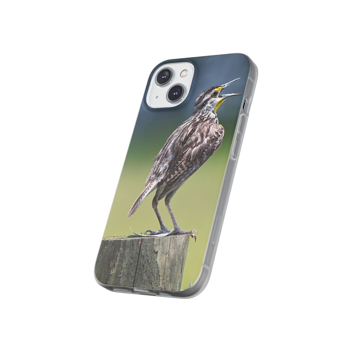 Singing Meadowlark Phone Case – Nature Bird Photo Flexi Case