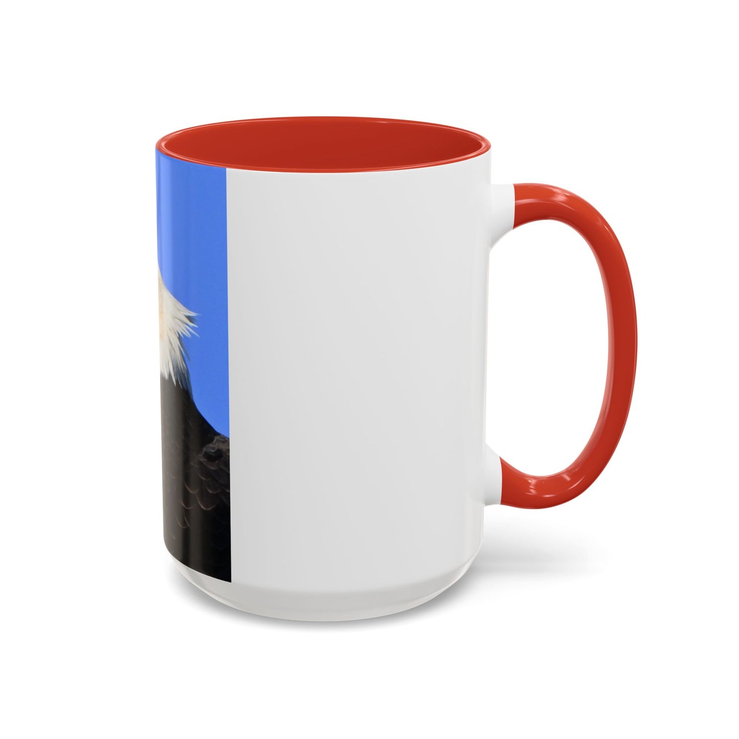 Bald Eagle Accent Coffee Mug – Patriotic Wildlife Ceramic 11/15oz