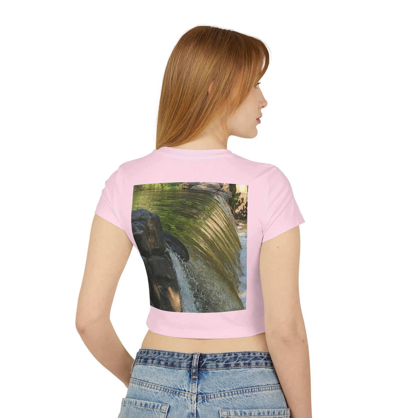 Tranquil Nature Women's Baby Tee | Perfect for Relaxing Days, Eco-Friendly Fashion, Nature Lovers Gift, Casual Wear, Spring/Summer Style