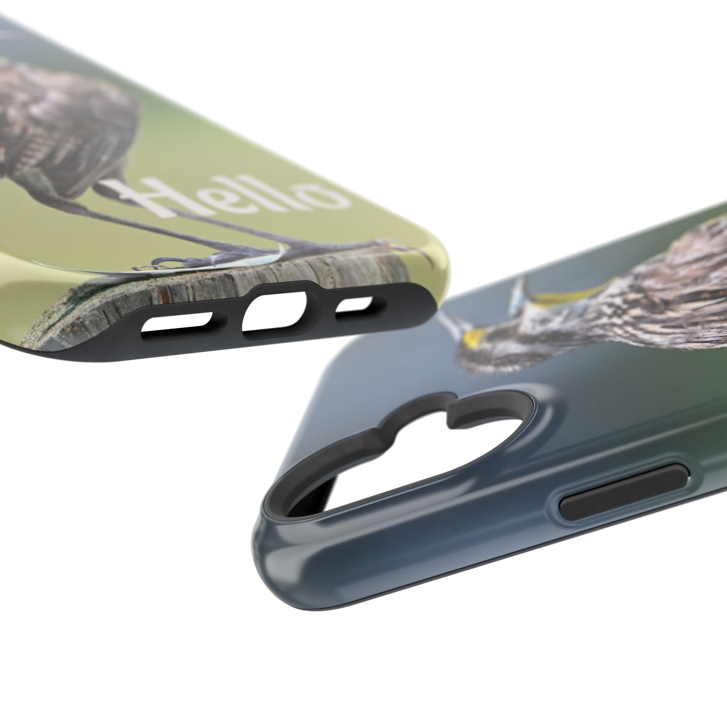 Bird-Themed Magnetic Tough Cases with 'Hello', Stylish Phone Protectors, Gifts for Nature Lovers, Birdwatching Accessories, Wildlife [...]