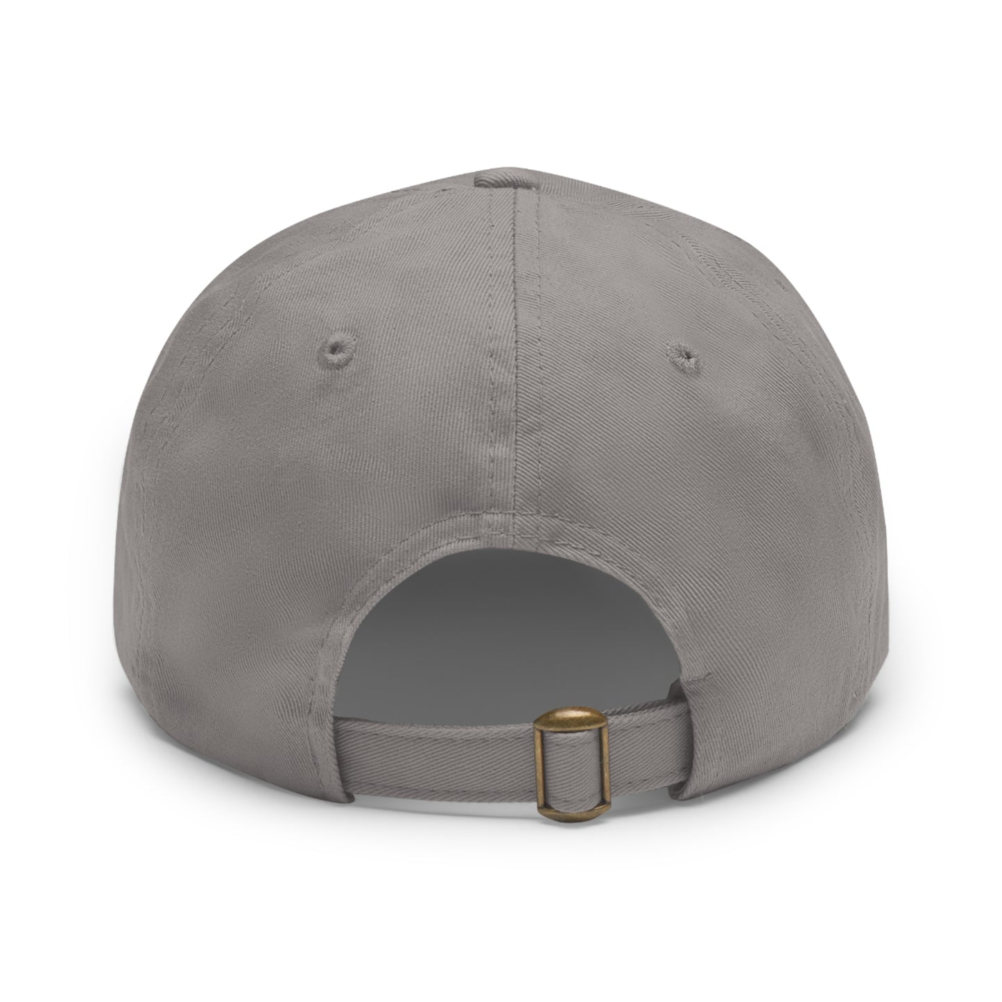 Leather Patch Dad Hat — "Footprints & Photographs" Outdoor Photographer Cap