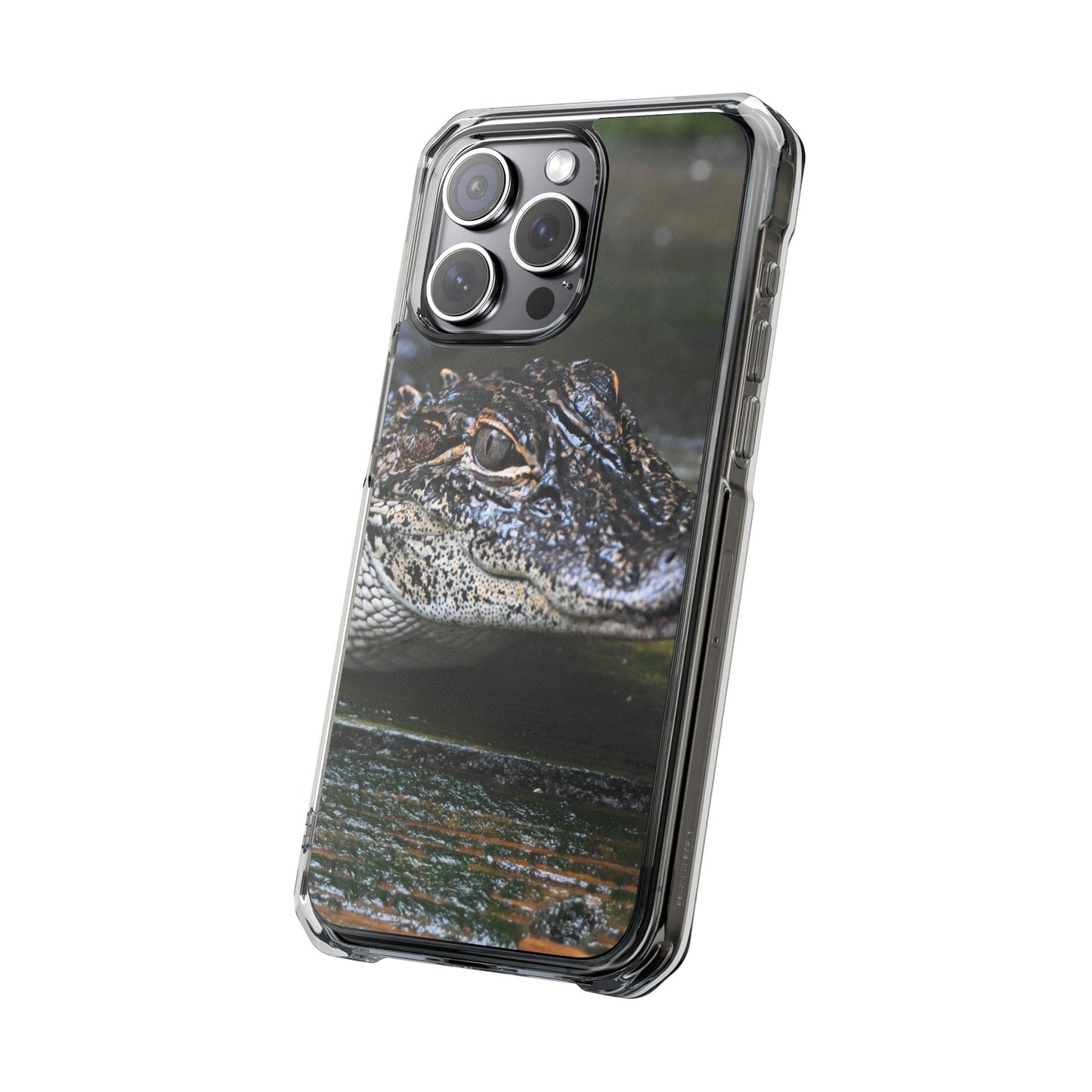 Clear Impact Phone Cases featuring Unique Wildlife Design, Alligator Art, Eco-Friendly Protection, Perfect Gift for Nature Lovers, [...]