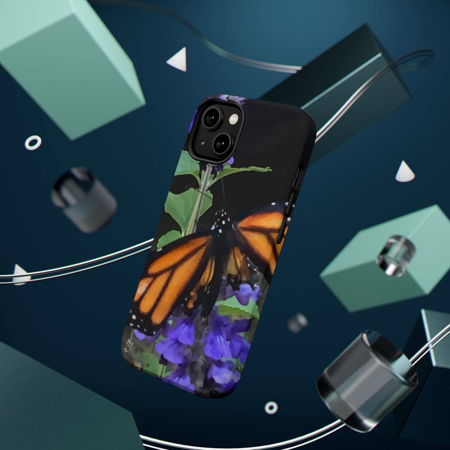 Butterfly Floral Magnetic Tough Cases, Nature Phone Cases, Gift for Nature Lovers, Eco-Friendly Cell Phone Case, Unique Smartphone Accessory