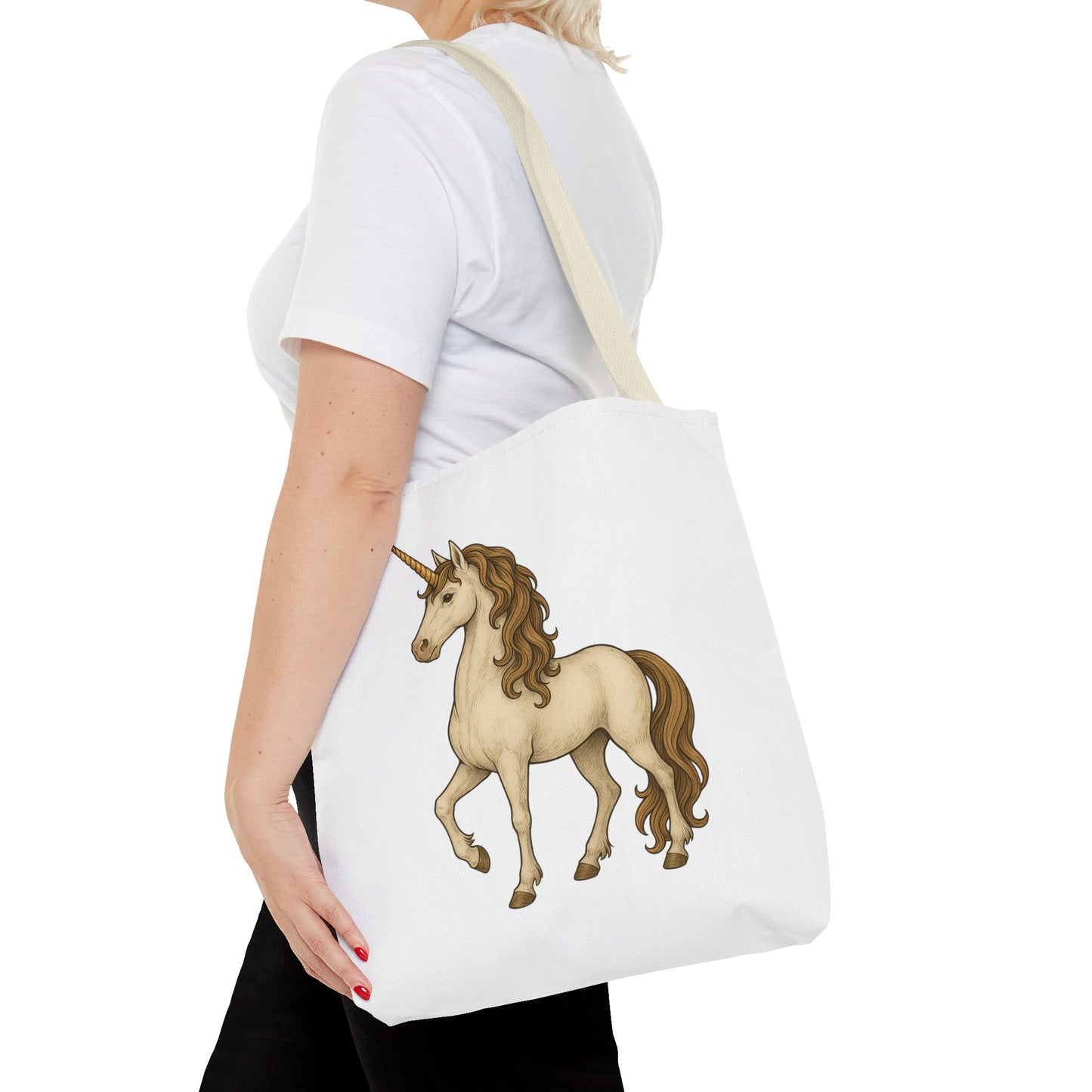 Unicorn Tote Bag, Cute Unicorn Bag, Graphic Tote for Kids, Stylish Carryall, Birthday Gift, AOP Tote, Eco-Friendly Shopping Bag