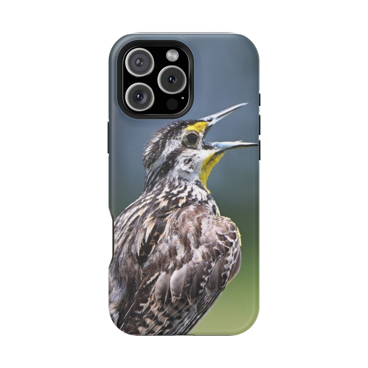 Western Meadowlark Photo Phone Case — Impact-Resistant Protective Cover