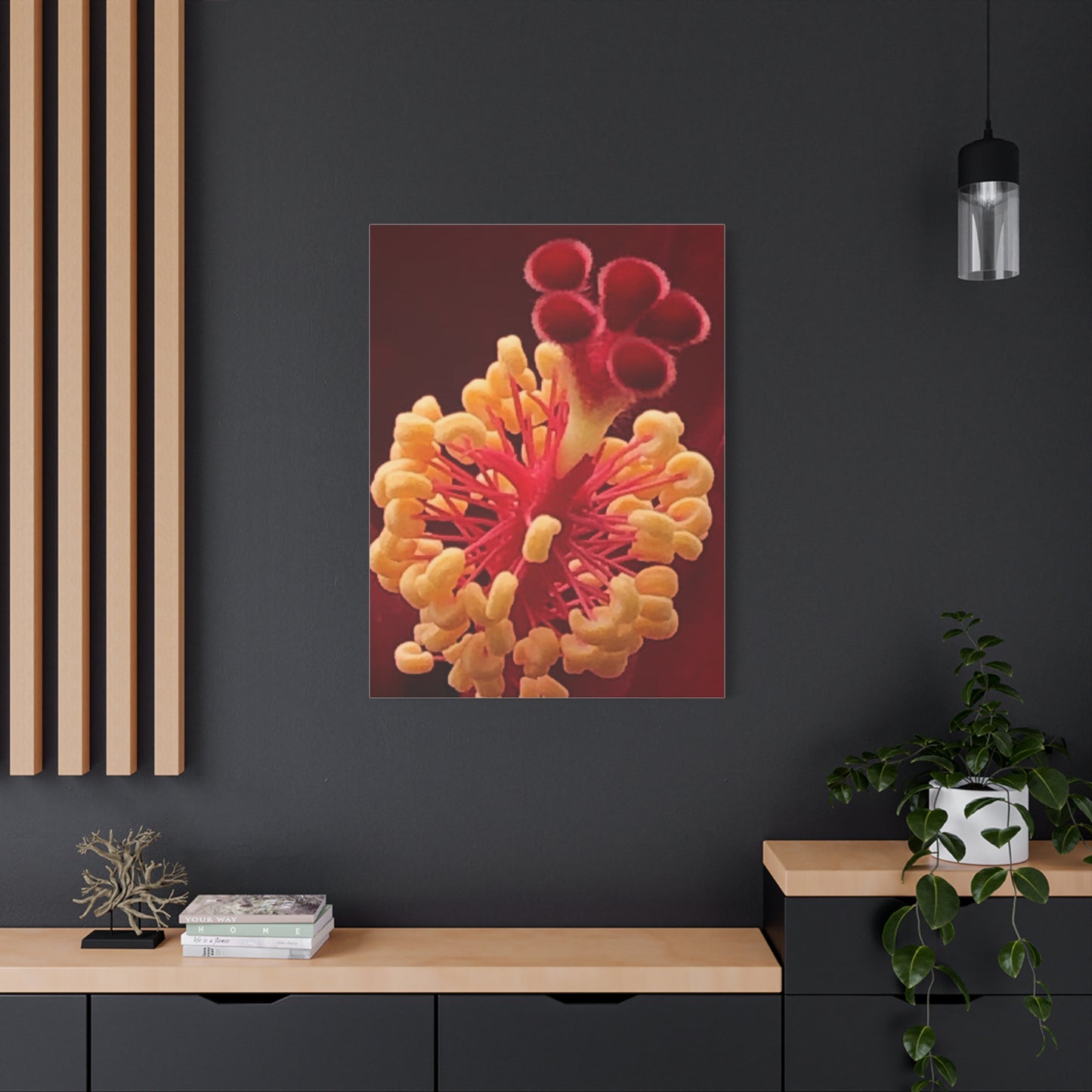 Floral Canvas Art Print, Stretched Wall Decor, Home Decor, Botanical Artwork, Modern Wall Art, Gift for Flower Lovers