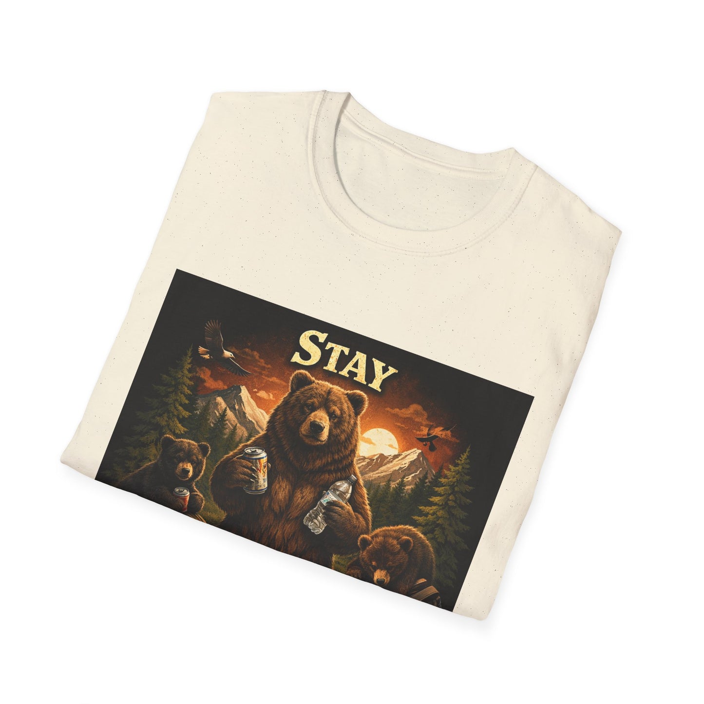 Stay Trashy Bear T-Shirt – Funny Vintage Camping Graphic Tee