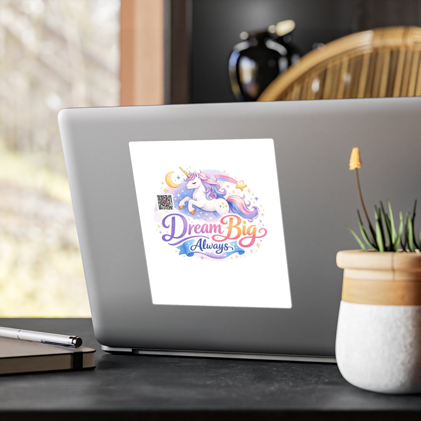 Dream Big Always Unicorn Sticker — Kiss-Cut Vinyl Decal