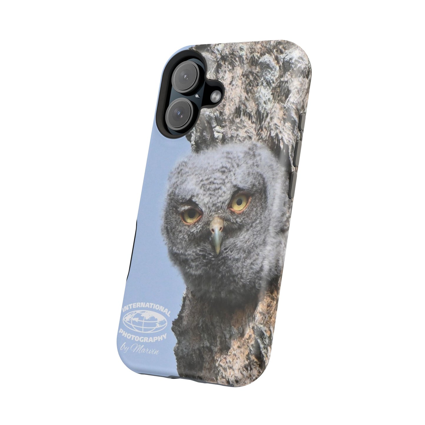 Owl Magnetic Tough Case, Wildlife Phone Case, Nature Lover Gift, Eco-Friendly Phone Cover, Customizable Phone Accessory