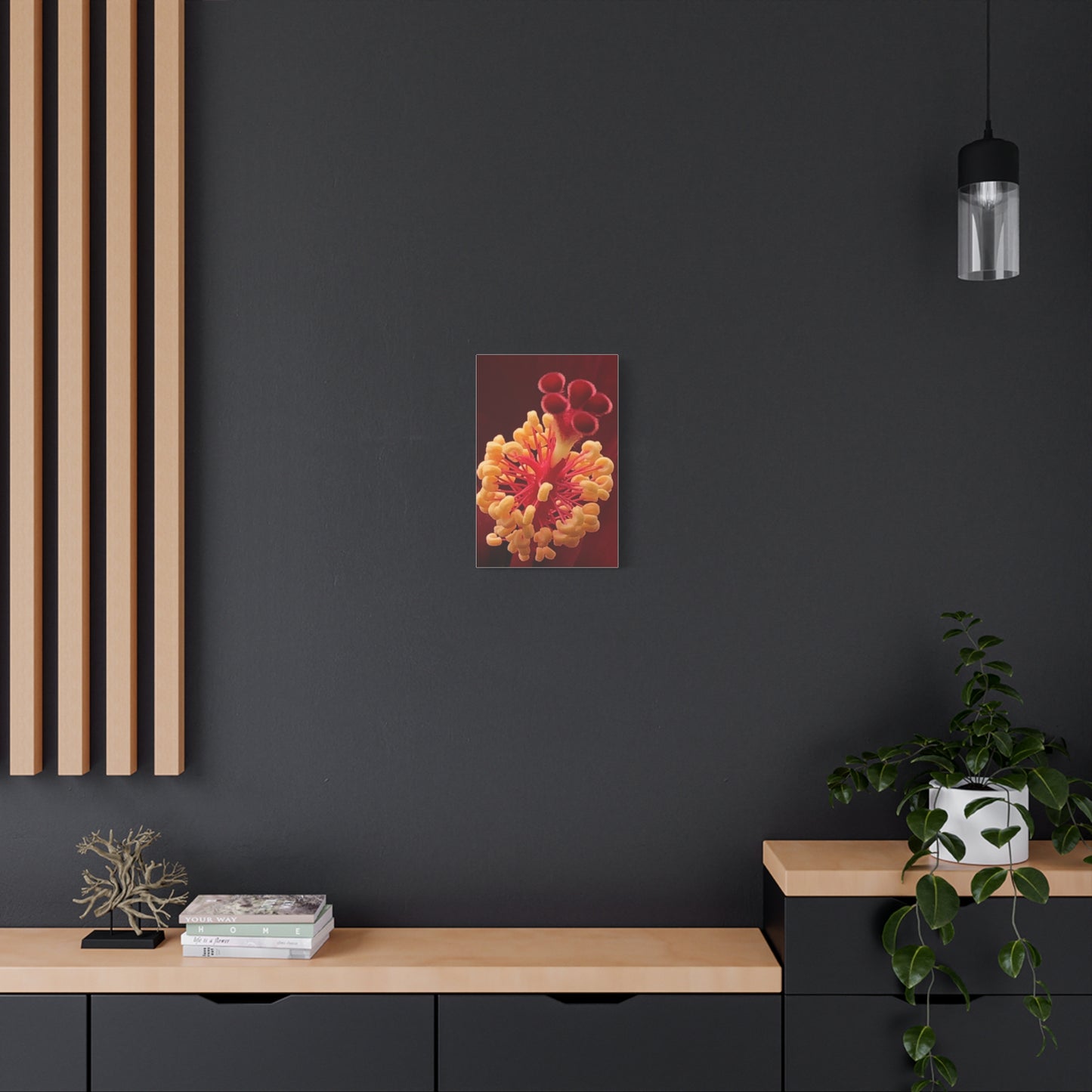 Floral Canvas Art Print, Stretched Wall Decor, Home Decor, Botanical Artwork, Modern Wall Art, Gift for Flower Lovers