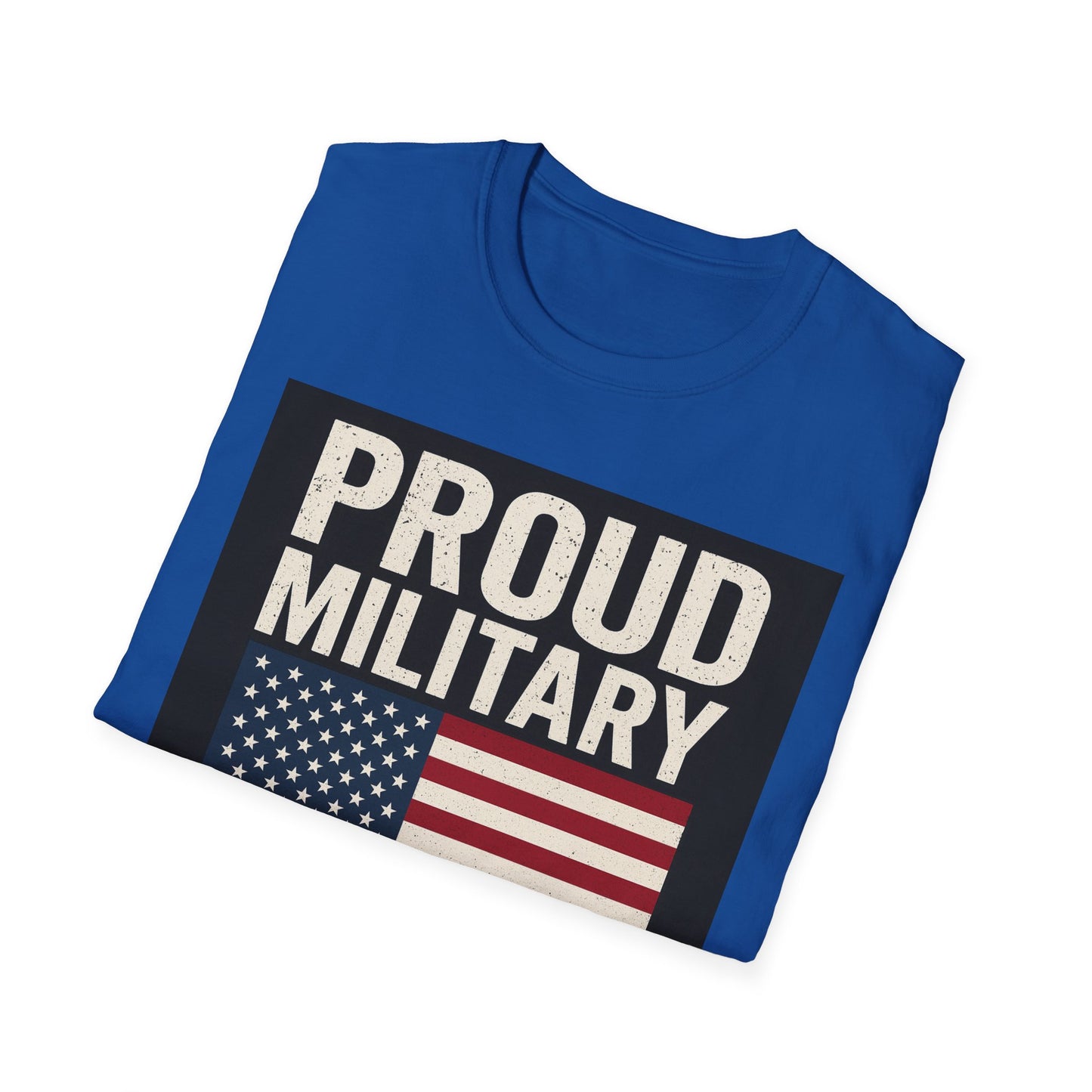 Proud Military Brat T-Shirt, Unisex Softstyle Tee, Patriotic Gift, Military Family Apparel, Comfortable Casual Wear, Support Our Troops