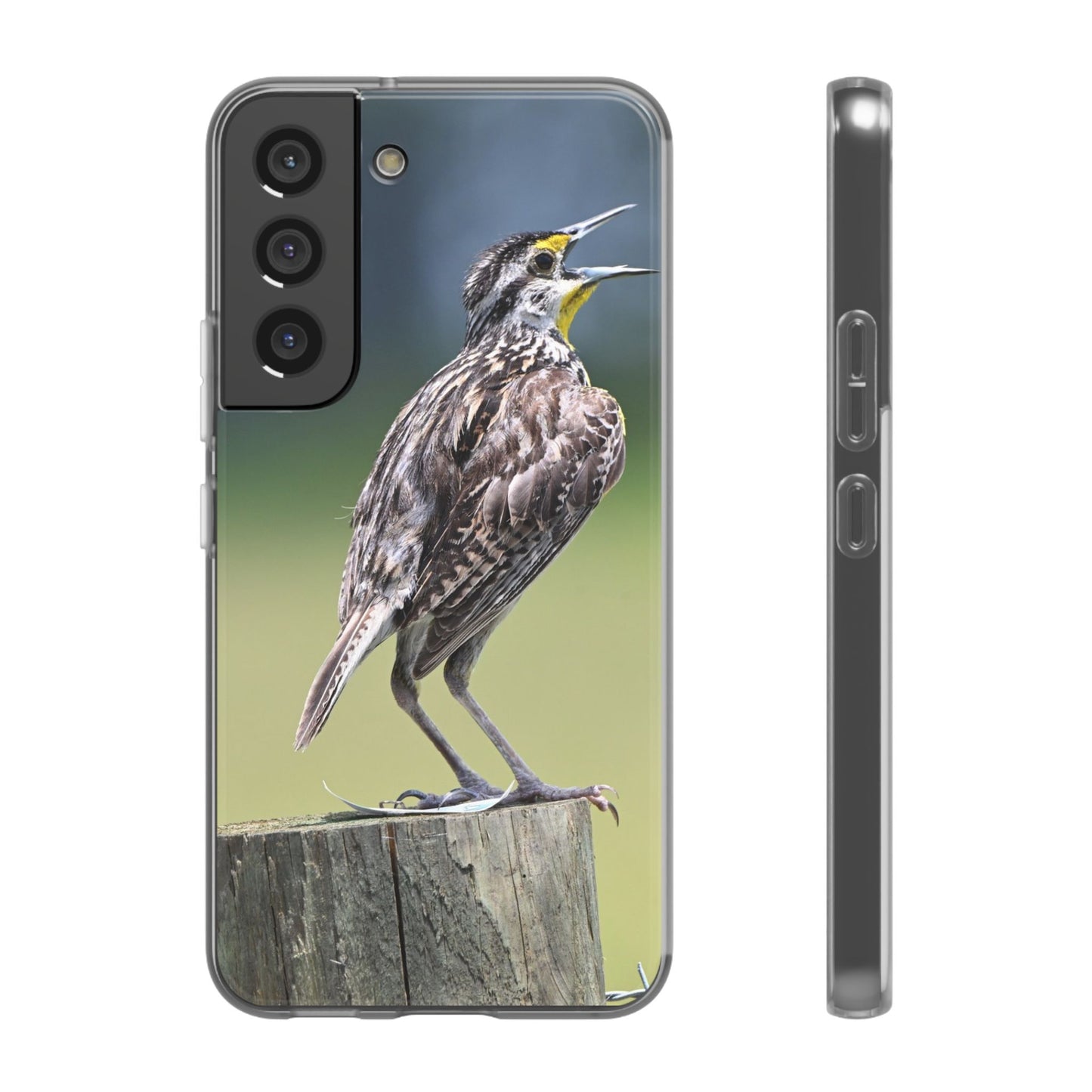 Singing Meadowlark Phone Case – Nature Bird Photo Flexi Case