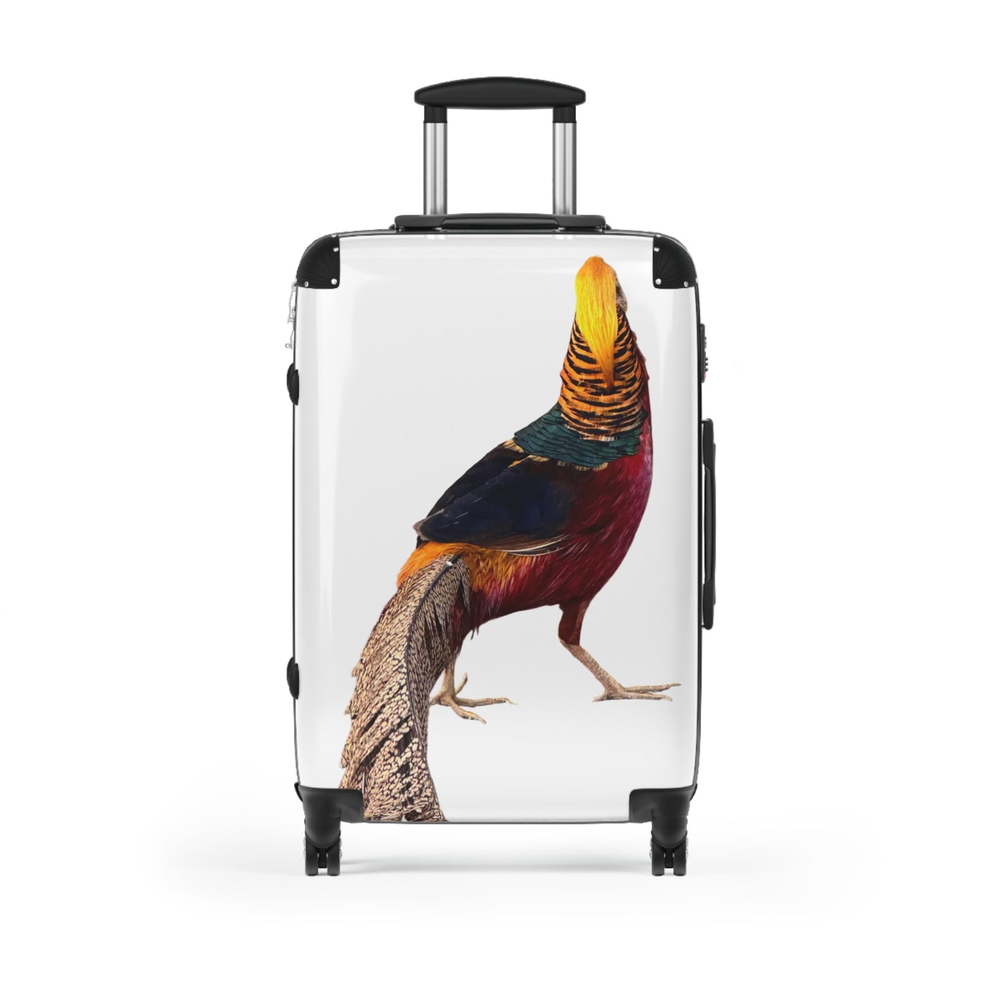 Pheasant Print Suitcase – Colorful Gamebird Carry-On Luggage